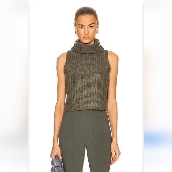 Sablyn Sage Cropped Turtleneck Cashmere Size XS - Picture 4 of 9